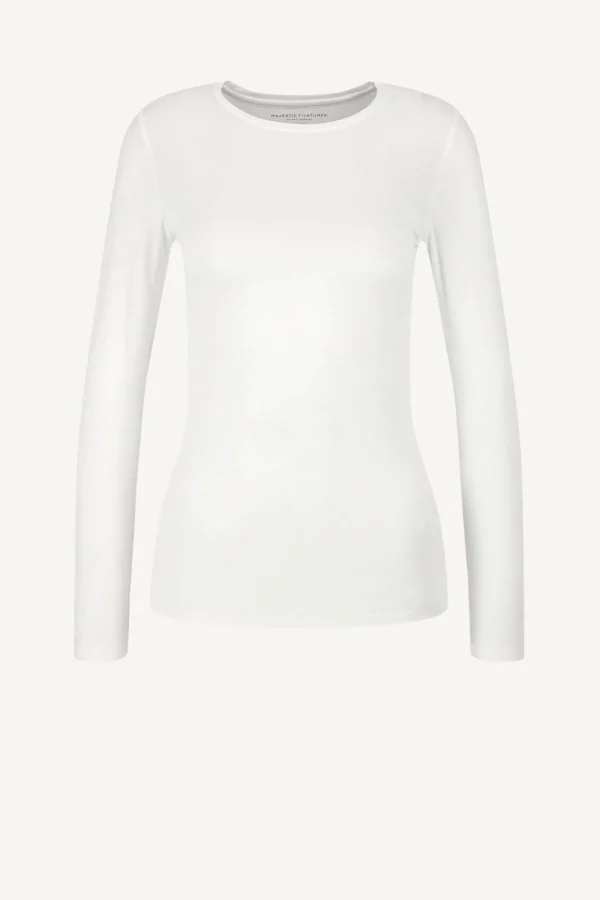 Majestic Filatures Shirts, Tank Tops & Longsleeves<Longsleeve Ally in Weiß
