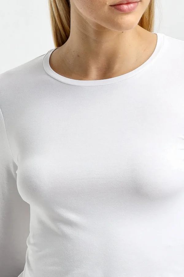 Majestic Filatures Shirts, Tank Tops & Longsleeves<Longsleeve Ally in Weiß