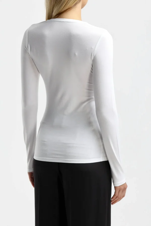 Majestic Filatures Shirts, Tank Tops & Longsleeves<Longsleeve Ally in Weiß