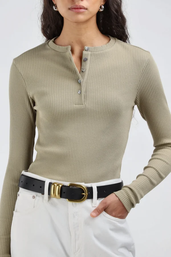 Ladneri Shirts, Tank Tops & Longsleeves<Longsleeve Bandol in Light Olive