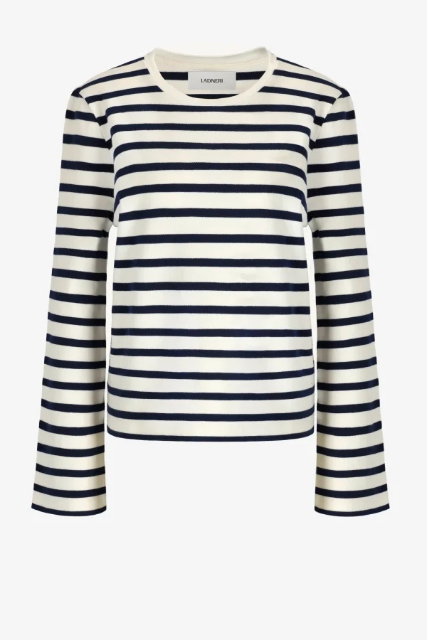 Ladneri Shirts, Tank Tops & Longsleeves<Longsleeve Biarritz in Ivory/Navy