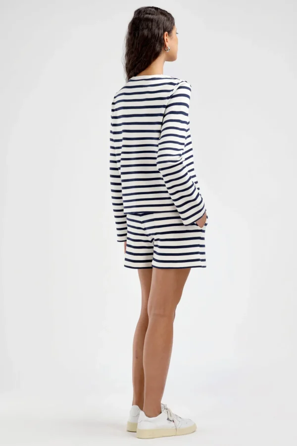 Ladneri Shirts, Tank Tops & Longsleeves<Longsleeve Biarritz in Ivory/Navy