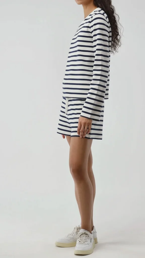 Ladneri Shirts, Tank Tops & Longsleeves<Longsleeve Biarritz in Ivory/Navy
