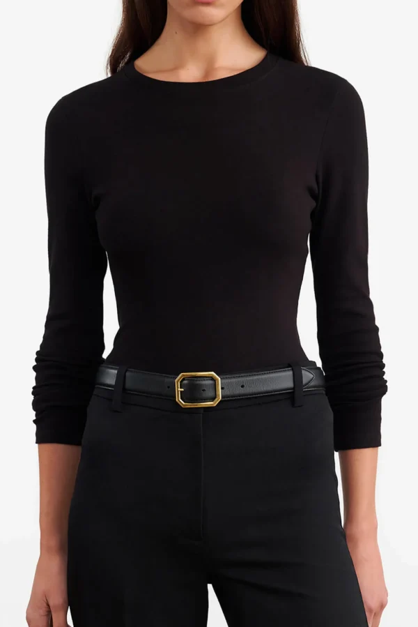 Nili Lotan Shirts, Tank Tops & Longsleeves<Longsleeve Emelie in Schwarz