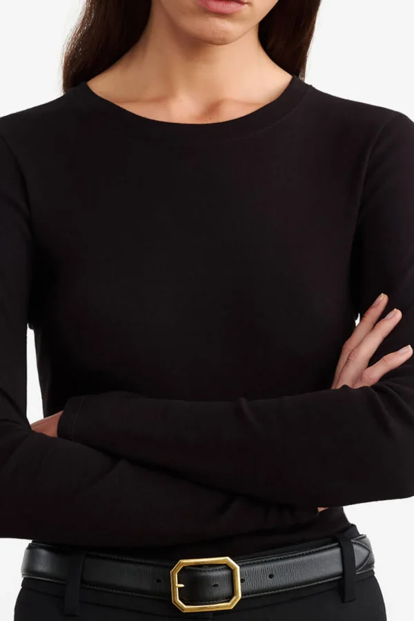 Nili Lotan Shirts, Tank Tops & Longsleeves<Longsleeve Emelie in Schwarz