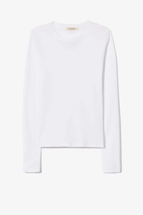 Nili Lotan Shirts, Tank Tops & Longsleeves<Longsleeve Emelie in Weiß