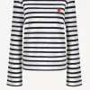 Anita Hass Shirts, Tank Tops & Longsleeves<Longsleeve 'Heart' in Navy/Ivory