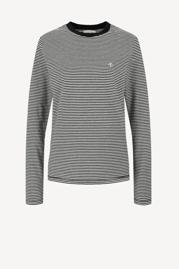 Anine Bing Shirts, Tank Tops & Longsleeves<Longsleeve Rylan in Schwarz/Weiß