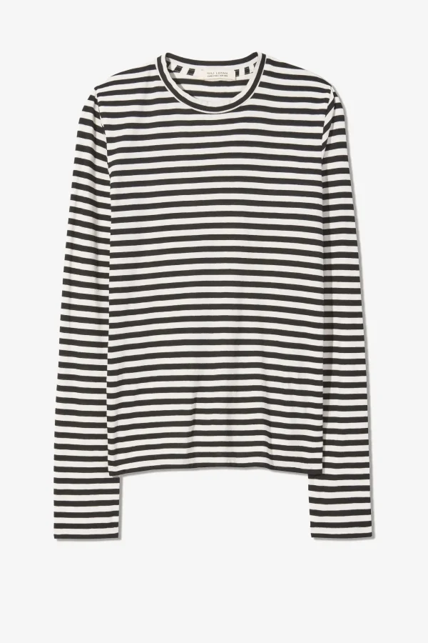 Nili Lotan Shirts, Tank Tops & Longsleeves<Longsleeve Susana in Schwarz/Ivory
