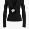 Christopher Esber Blusen & Tops<Longsleeve Trio Stone in Schwarz