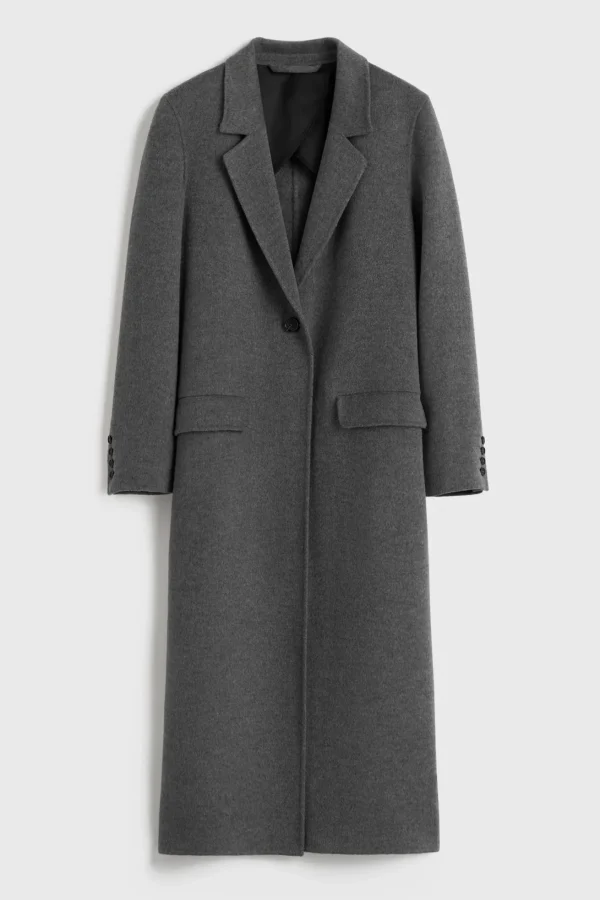 Toteme Mäntel<Mantel Classic Doublé in Mid Grey