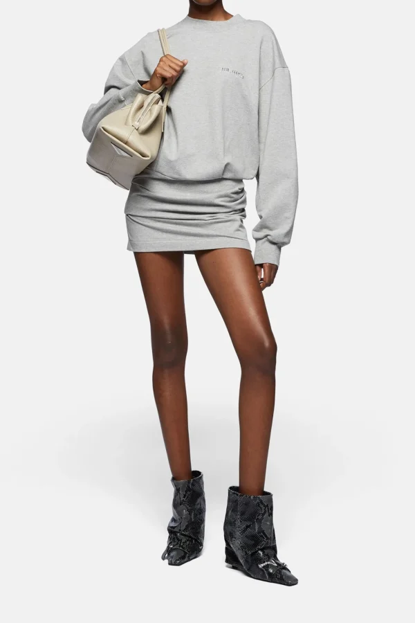 The Attico Kleider<Minikleid in Grey Melange