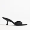 The Attico Heels<Mules Bes in Schwarz