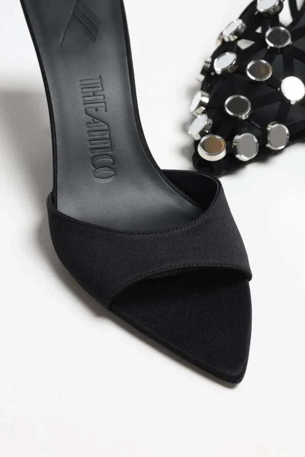 The Attico Heels<Mules Bes in Schwarz