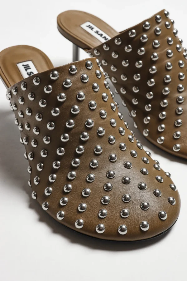 Jil Sander Heels<Mules in Chimera Green