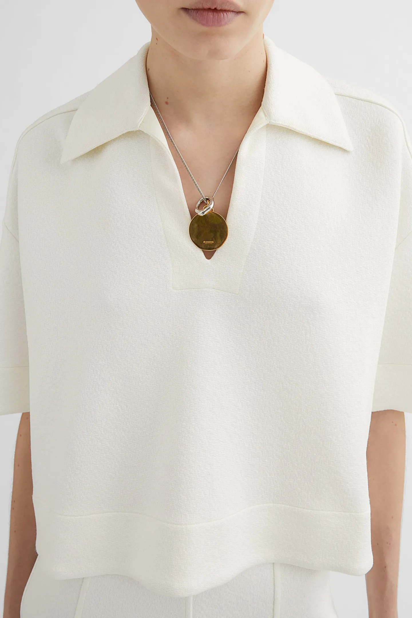 poloshirt_in_latte_2.webp Jil Sander Shirts, Tank Tops & Longsleeves<Poloshirt in Latte