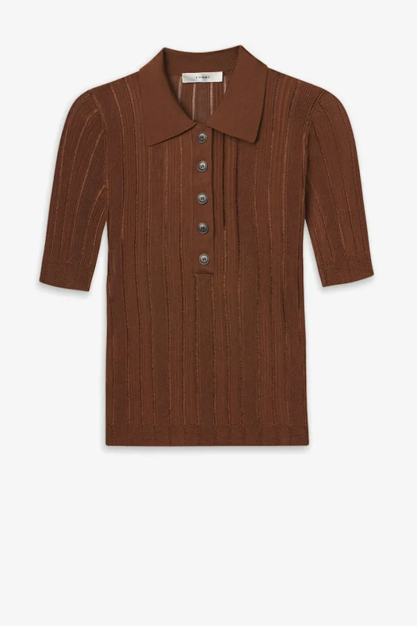 Frame Shirts, Tank Tops & Longsleeves<Poloshirt in Light Camel