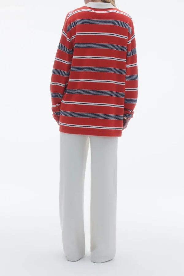 Guest in Residence Shirts, Tank Tops & Longsleeves<Poloshirt Rugby in Cherry