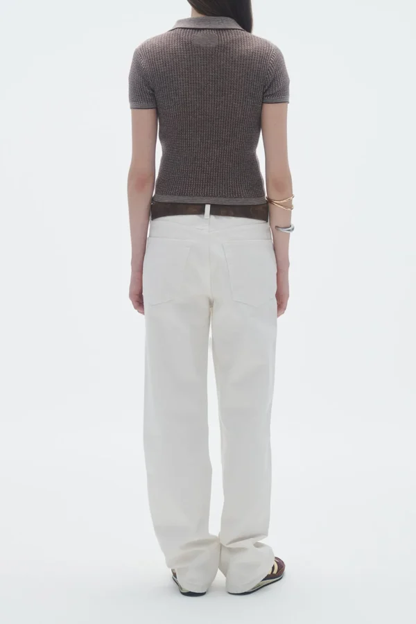 Guest in Residence Shirts, Tank Tops & Longsleeves<Poloshirt Shrunken in Chestnut/Cream