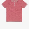 Guest in Residence Shirts, Tank Tops & Longsleeves<Poloshirt Shrunken in True Red/Cream