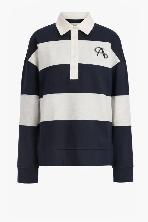 Ladneri Shirts, Tank Tops & Longsleeves<Poloshirt Varsity in Navy/Grey