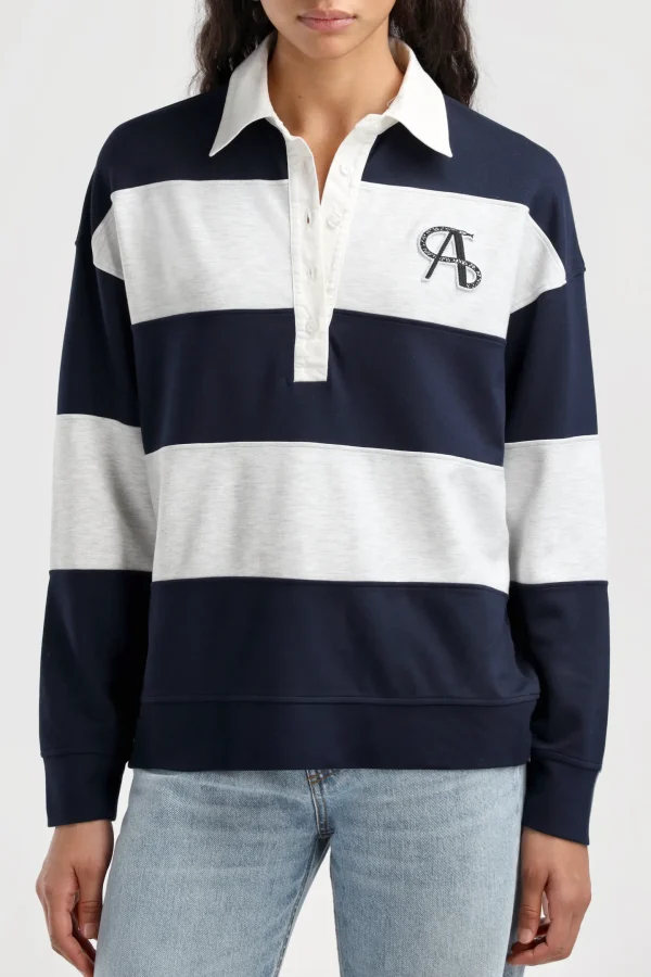 Ladneri Shirts, Tank Tops & Longsleeves<Poloshirt Varsity in Navy/Grey