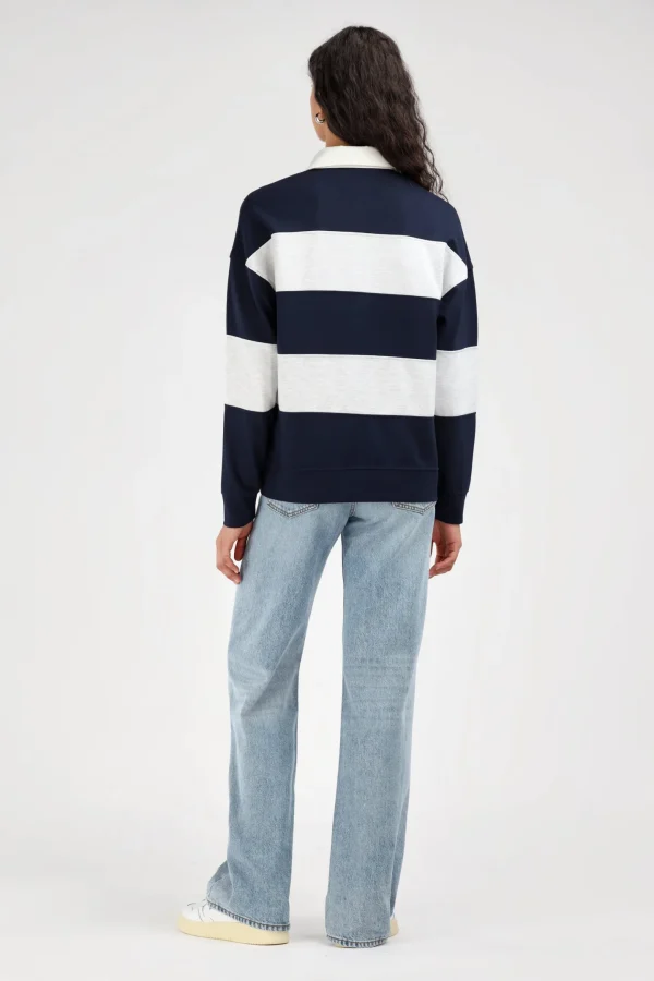 Ladneri Shirts, Tank Tops & Longsleeves<Poloshirt Varsity in Navy/Grey