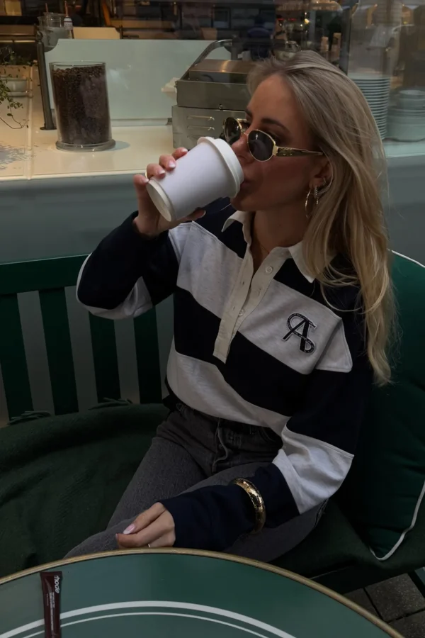 Ladneri Shirts, Tank Tops & Longsleeves<Poloshirt Varsity in Navy/Grey