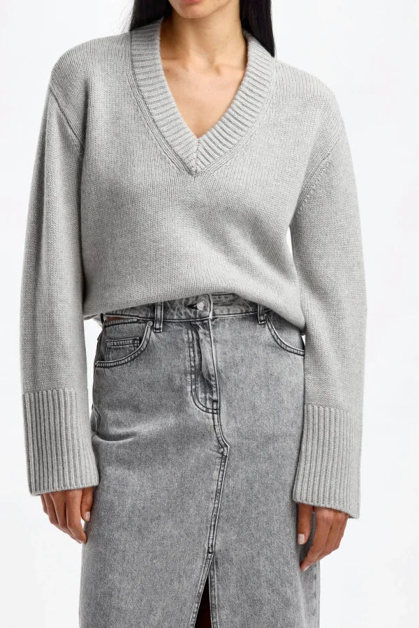 Lisa Yang Pullover<Pullover Aletta in Dove Grey