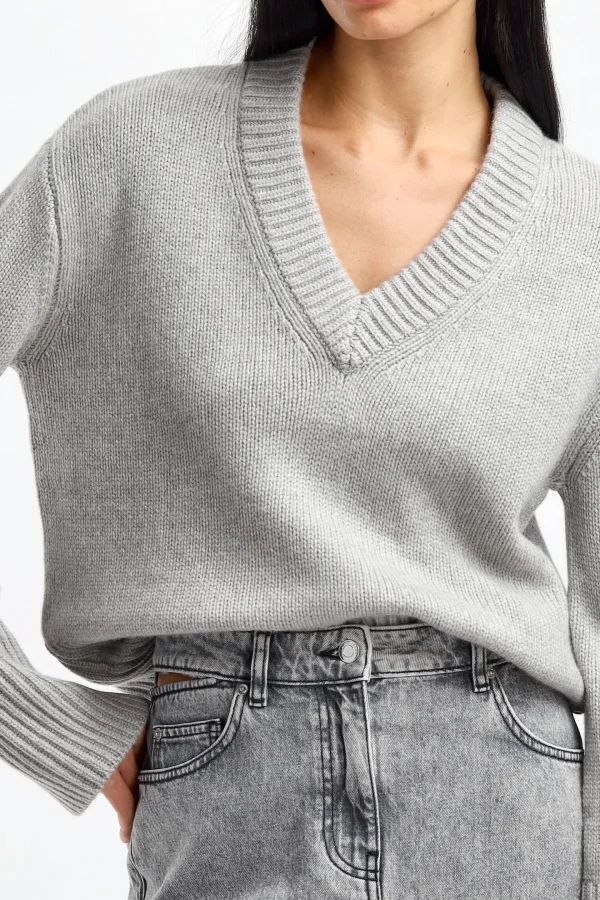 Lisa Yang Pullover<Pullover Aletta in Dove Grey
