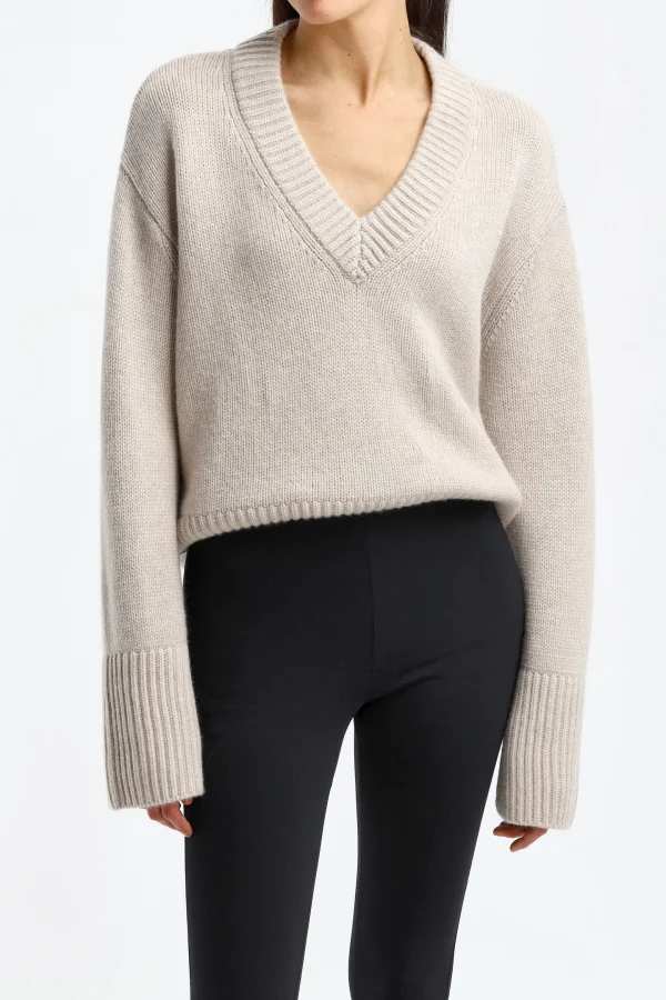 Lisa Yang Pullover<Pullover Aletta in Sand