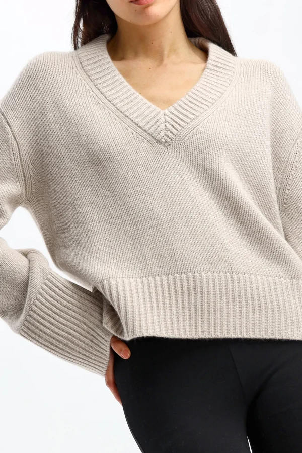 Lisa Yang Pullover<Pullover Aletta in Sand
