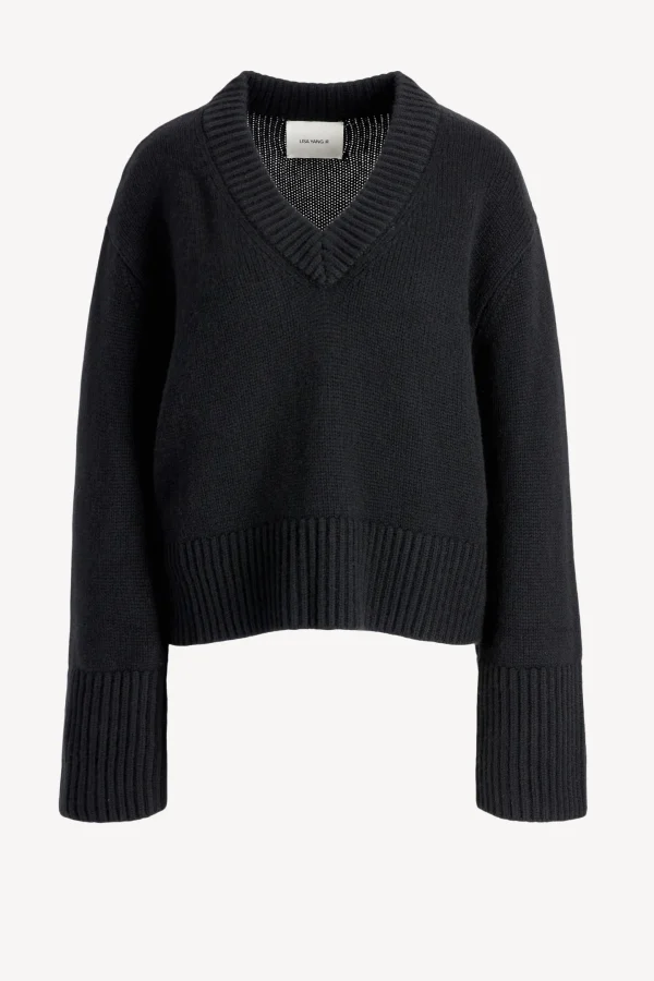 Lisa Yang Pullover<Pullover Aletta in Schwarz