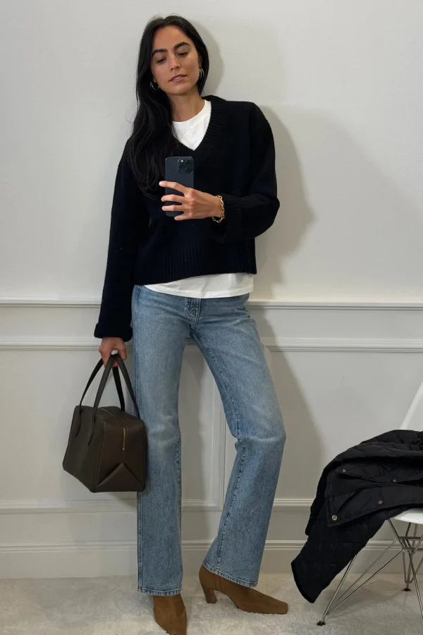 Lisa Yang Pullover<Pullover Aletta in Schwarz
