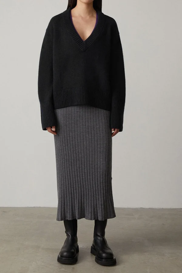 Lisa Yang Pullover<Pullover Aletta in Schwarz