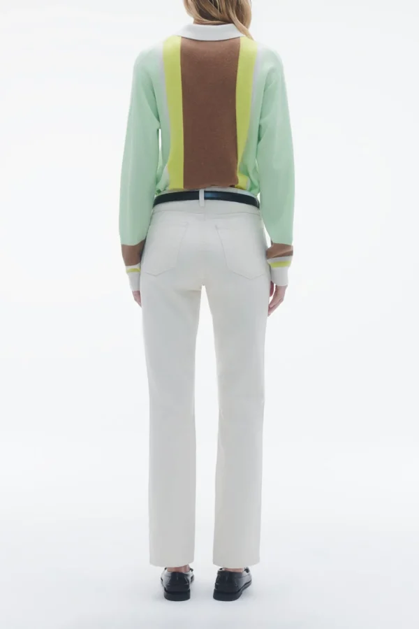 Guest in Residence Pullover<Pullover Cropped Rugby in Mint Combo