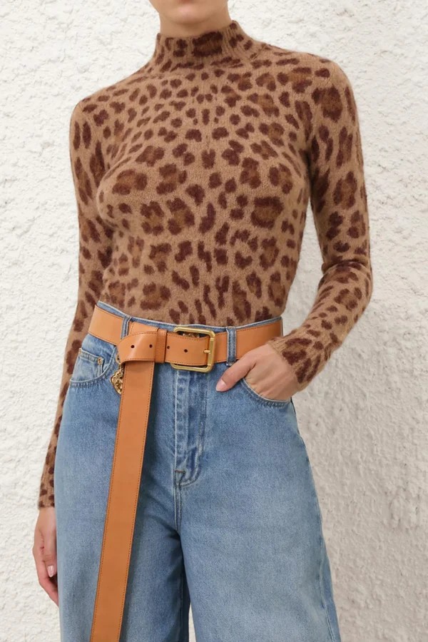 Zimmermann Pullover<Pullover Crush in Leopard