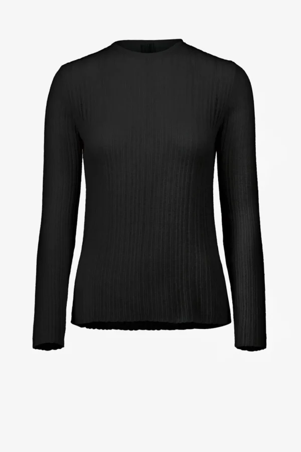 Allude Pullover<Pullover Fine Ribbed in Schwarz