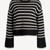 Lisa Yang Pullover<Pullover Fleur in Black/Sand