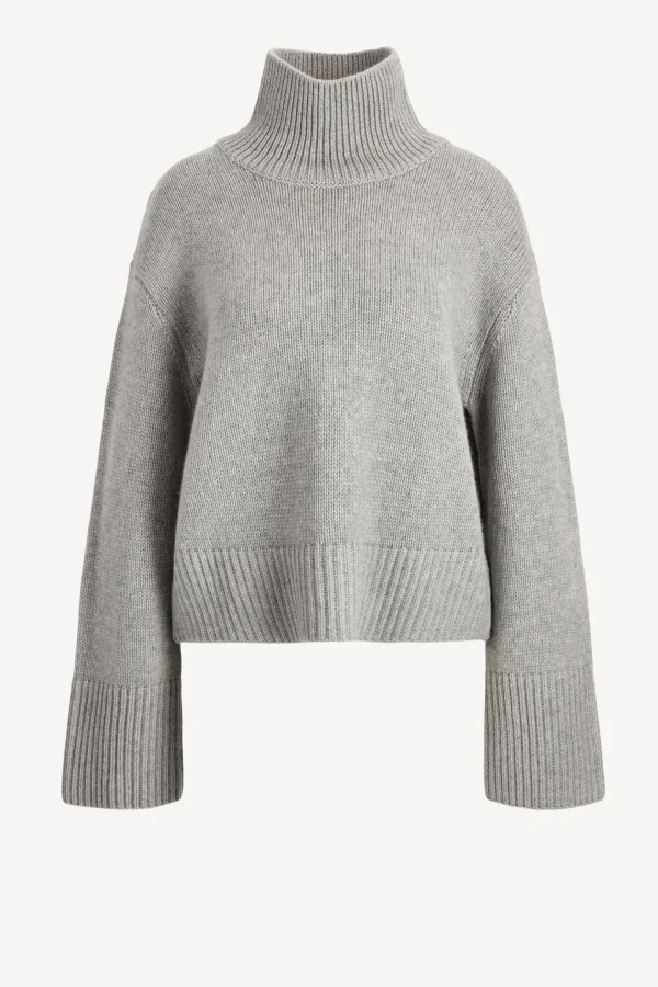 Lisa Yang Pullover<Pullover Fleur in Dove Grey