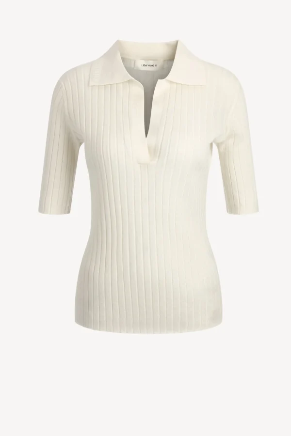 Lisa Yang Pullover<Pullover Freda in Ivory
