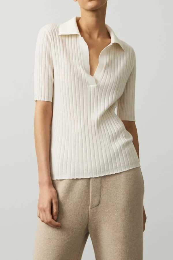 Lisa Yang Pullover<Pullover Freda in Ivory
