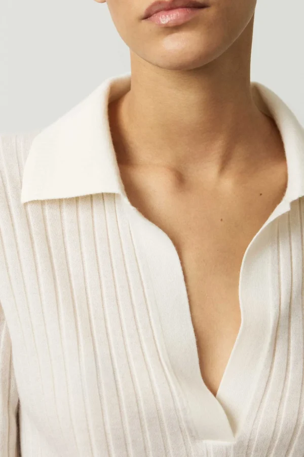 Lisa Yang Pullover<Pullover Freda in Ivory