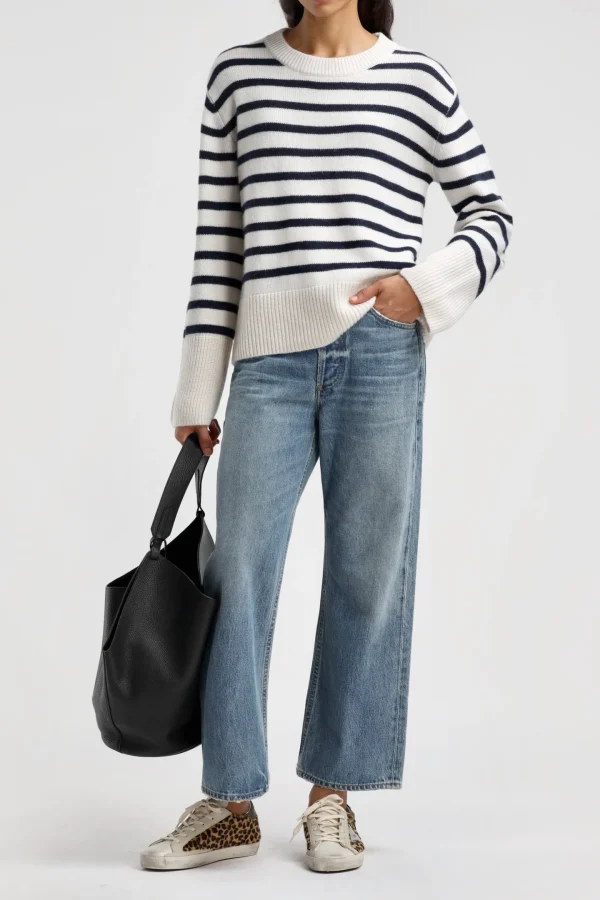 Ladneri Pullover<Pullover Grimaud in Navy/Weiß