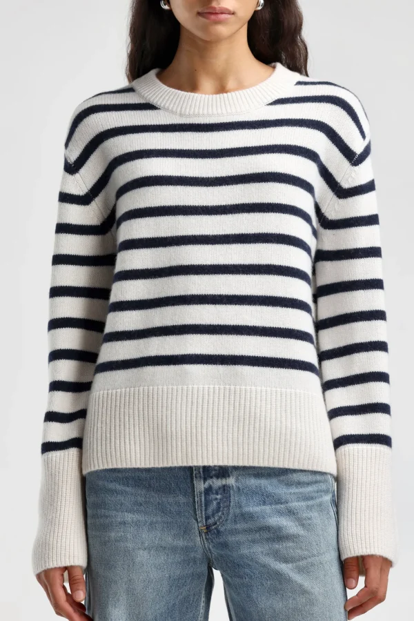 Ladneri Pullover<Pullover Grimaud in Navy/Weiß