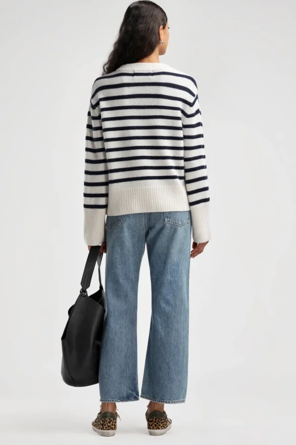 Ladneri Pullover<Pullover Grimaud in Navy/Weiß