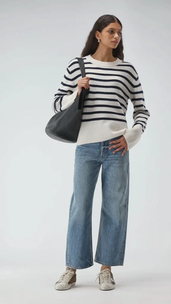 Ladneri Pullover<Pullover Grimaud in Navy/Weiß