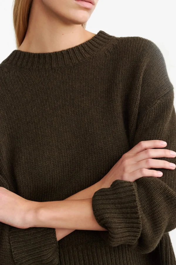 Nili Lotan Pullover<Pullover Haisley in Dark Pine