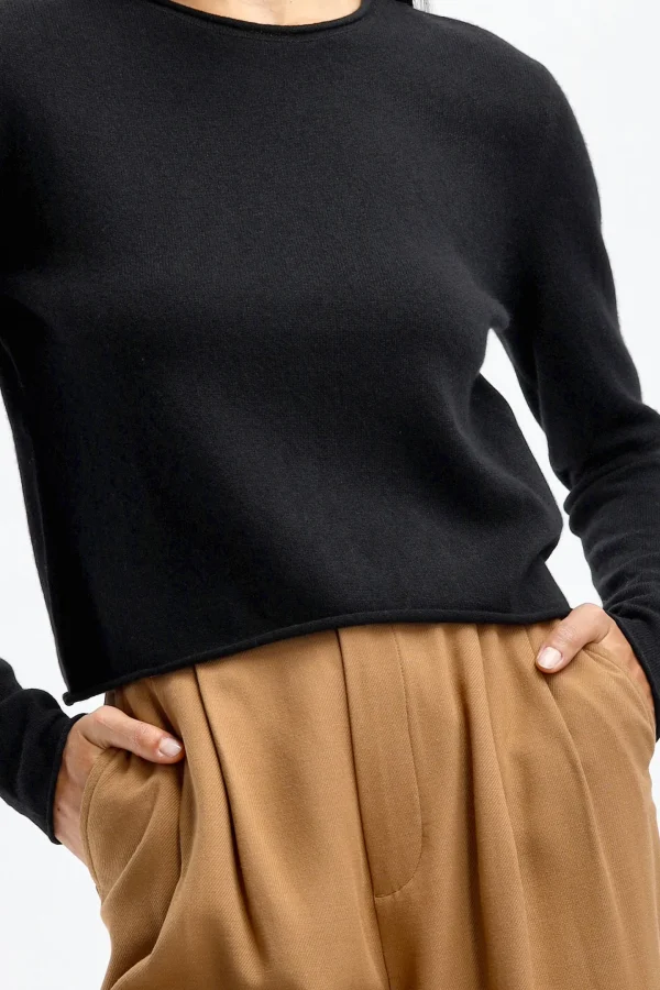 Lisa Yang Pullover<Pullover Ida in Schwarz