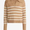 Veronica Beard Pullover<Pullover Jovie in Khaki/Ivory